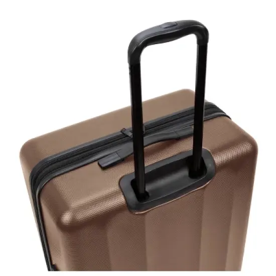 Skyline Hardside Large Checked Spinner Suitcase image {4}