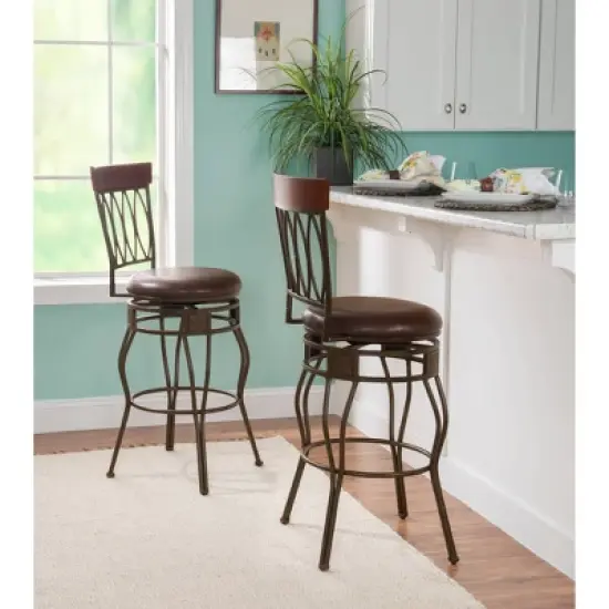 30" Flynn Barstool Bronze - Linon image {6}
