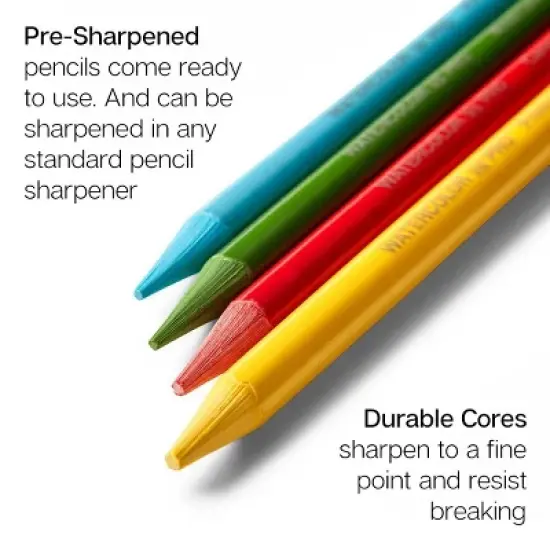 KINGART Woodless Watercolor Pencils 24 Colors image {4}