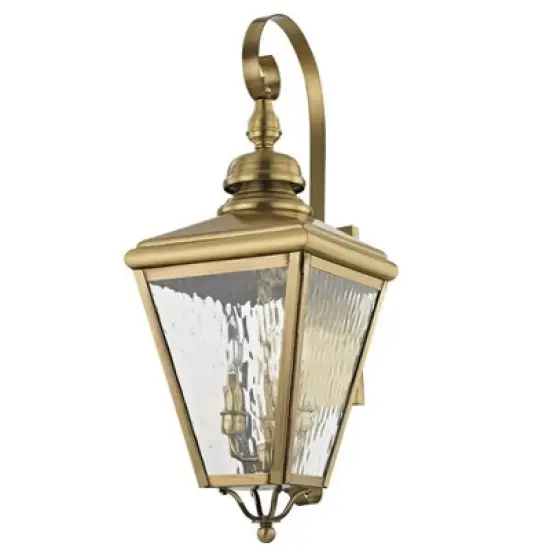Livex Lighting Cambridge 3 - Light Wall Light in  Antique Brass image {3}