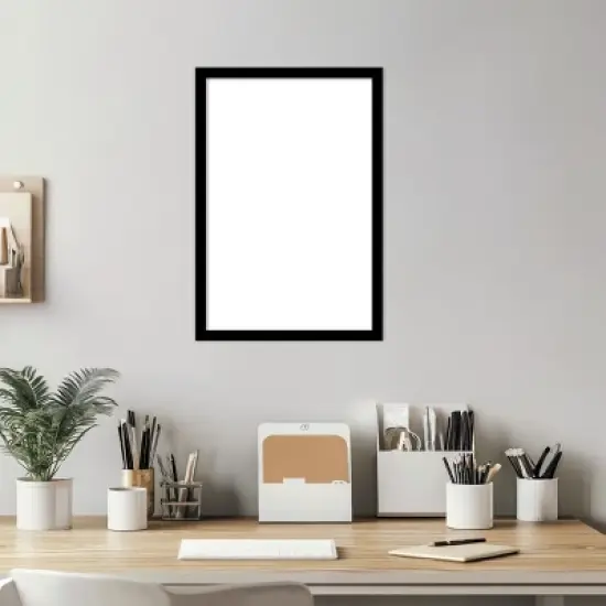 Amanti Art Black Gallery Deep Framed Dry Erase Magnetic Board image {5}