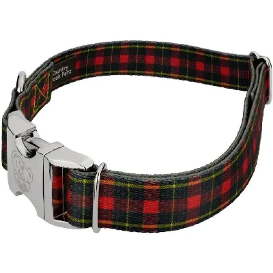 Country Brook Petz Premium Buffalo Plaid Dog Collar and Leash image {2}