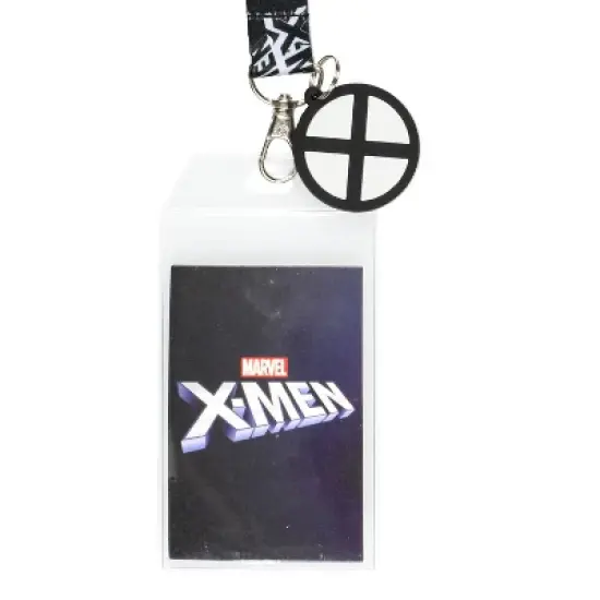 Marvel X-Men Character Logo Design Reversible ID Badge Lanyard image {1}
