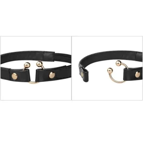 Allegra K Womens U Shape Shoe Lace Belt Shoe Ankle Detachable Elastic Straps for Heels image {1}