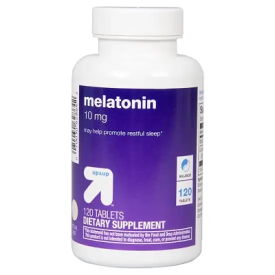 Melatonin 10mg Tablets - 120ct - up&up&trade; image {3}