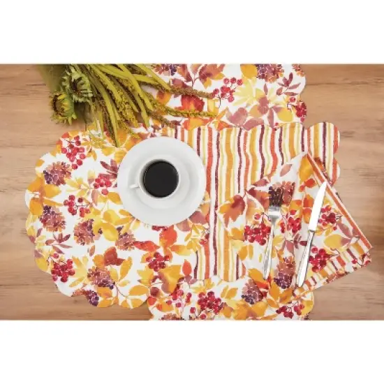 C&F Home Cordelia Watercolor Falling Leaves Quilted 100% Cotton Table Runner 14" x 51" image {3}