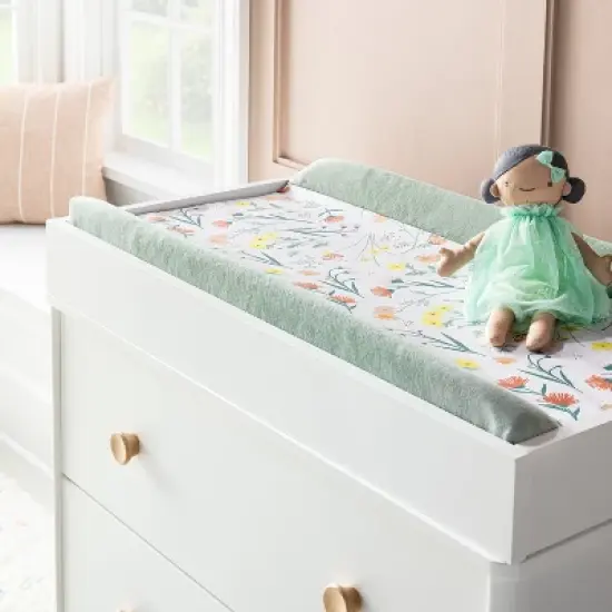 Wipeable Changing Pad Cover - Garden Floral - Cloud Island&trade; image {1}