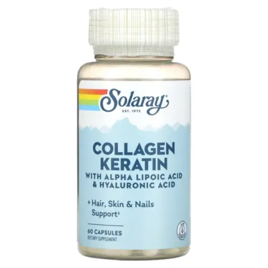 Solaray Collagen Keratin with Alpha Lipoic Acid & Hyaluronic Acid, 60 Capsules image {3}