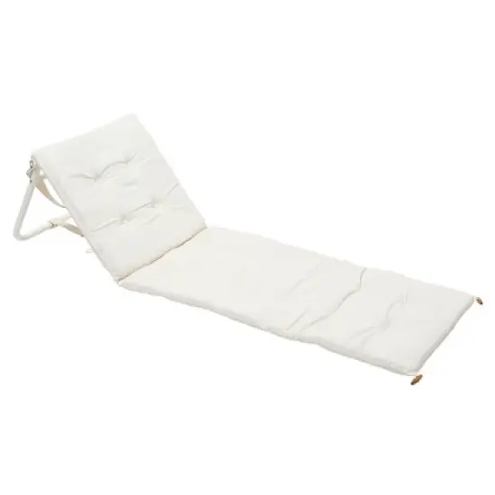 Sunnylife: Reclining Beach Chair - Casa Cream, Lay Flat & Adjustable Backrest image {10}