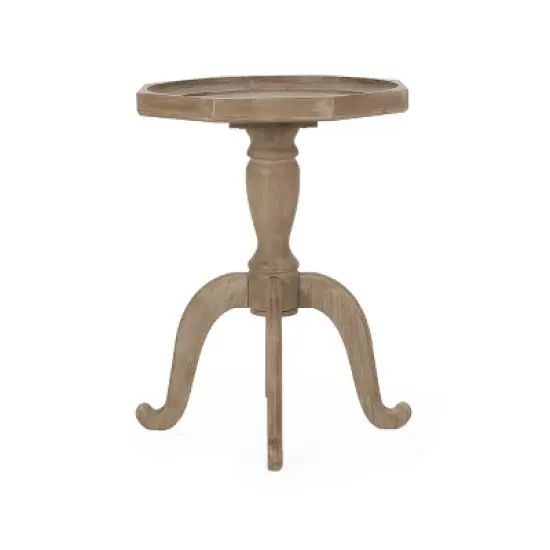 Catawissa French Country Accent Table with Octagonal Top Natural - Christopher Knight Home image {2}