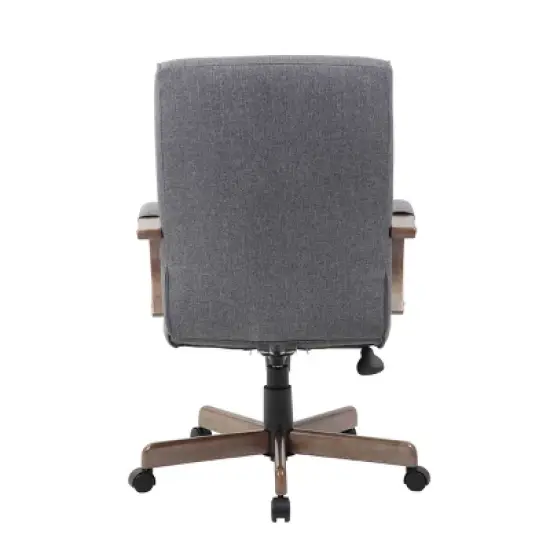 Modern Conference Chair Slate Gray/Driftwood - Boss Office Products image {1}