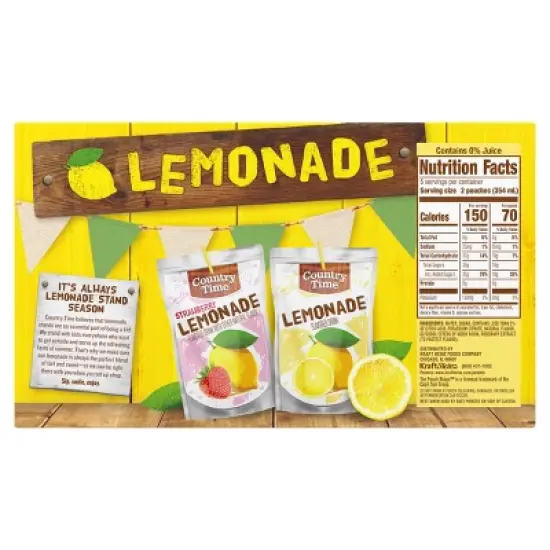 Country Time Lemonade Juice Boxes - 10pk/6 fl oz Pouches image {8}
