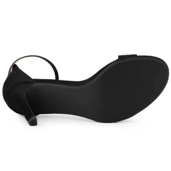 Perphy Women's Ankle Straps Open-Toe Stiletto High Heels image {4}