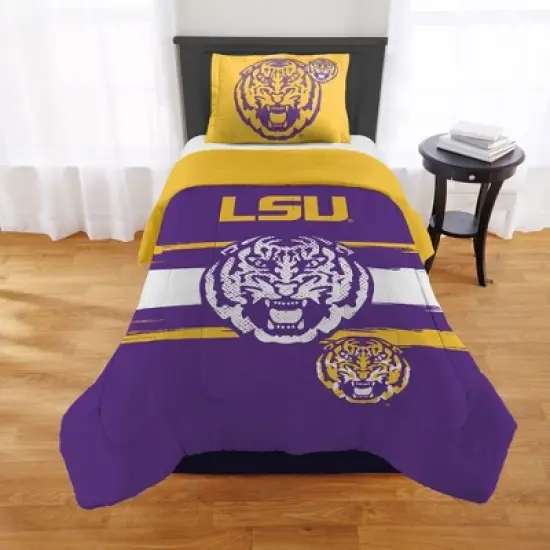 Sweet Home Collection NCAA LSU Tigers Comforter & Pillow Sham Set image {3}