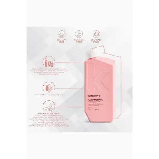 Kevin Murphy Plumping Rinse Densifying Conditioner for Thinning Hair (33.8 oz XXL LITER) for Hair Regrowth | Plumping.Rinse image {3}
