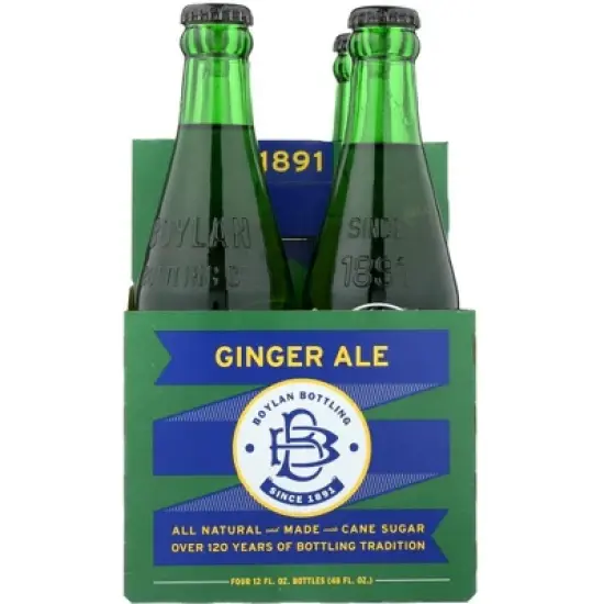 Boylan Bottling Ginger Ale Soda - Case of 6/4 pack, 12 oz image {2}
