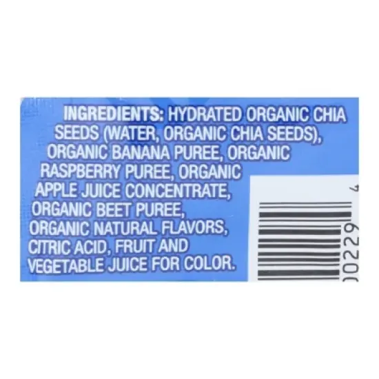 Mamma Chia Organic Squeeze Vitality Snack Wild Raspberry - Case of 16/3.5 oz image {6}