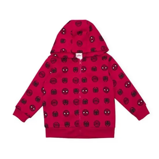 Marvel Boy's 2-Pack Spider-Man Graphic Hooded Sweatshirt and Zip Up Hoodie For Toddlers image {2}