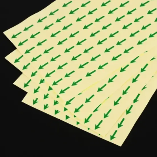 Unique Bargains Industrial Work Inspection Indicator Long Arrow Self-Adhesive Labels 0.5" x 0.4" Green image {3}