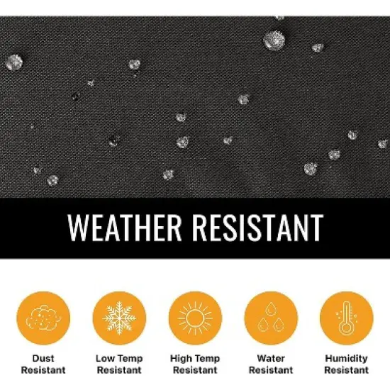 KHOMO GEAR Premium Adirondack Patio Chair Cover &ndash; Black, Durable, Weatherproof, UV Resistant, Protection from Rain & Dust image {4}