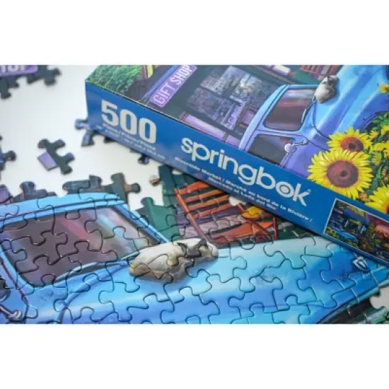 Springbok Riverside Market Jigsaw Puzzle - 500pc image {2}