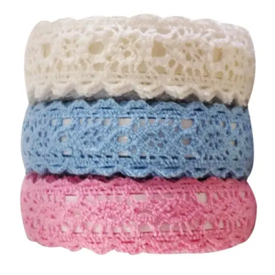 Wrapables Decorative Lace Tape (Set of 3) image {2}