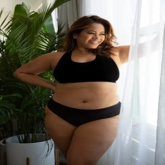 Curvy Couture women's Sheer Mesh Bralette image {5}