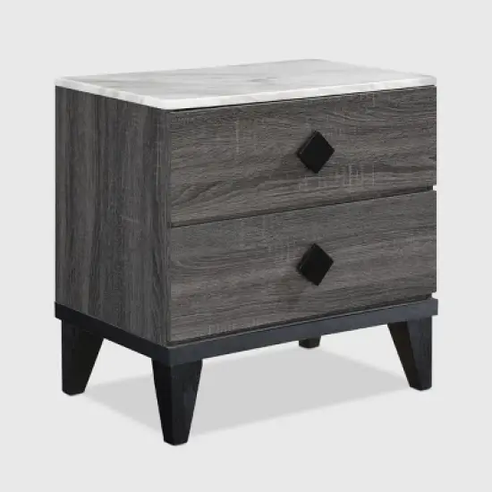 Micah 2 Drawer Nightstand - Adore Decor image {9}