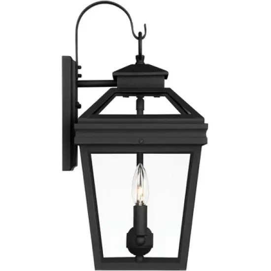 John Timberland Stratton Street Rustic Outdoor Wall Light Fixture Texturized Black 16 1/2" Clear Glass for Post Exterior Barn Deck House Porch Yard image {7}