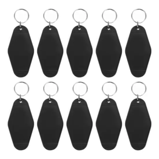 Unique Bargains Blank Vintage Motel Hotel Keychains Key Tag 10 Pcs image {7}