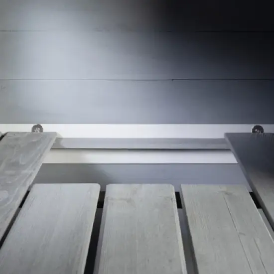 DOMETOUR Large Wooden Cat Enclosure with Waterproof Roof and Platforms Gray image {14}