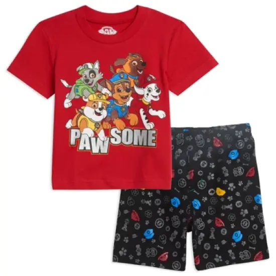 Paw Patrol Rocky Zuma Rubble T-Shirt and French Terry Shorts Outfit Set Toddler image {14}