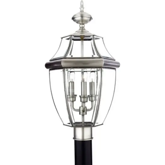 Quoizel Lighting Newbury 3 - Light Post Light in  Pewter image {2}