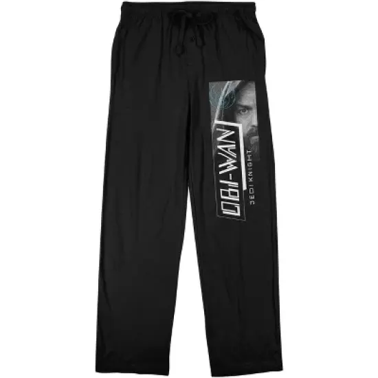 Star Wars Obi-Wan Kenobi Jedi Knight Men's Black Sleep Pajama Pants image {4}