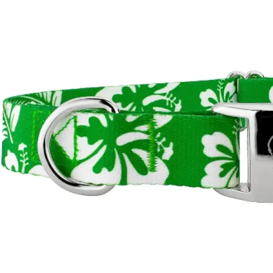 Country Brook Petz Premium Kelly Green Hawaiian Dog Collar image {3}
