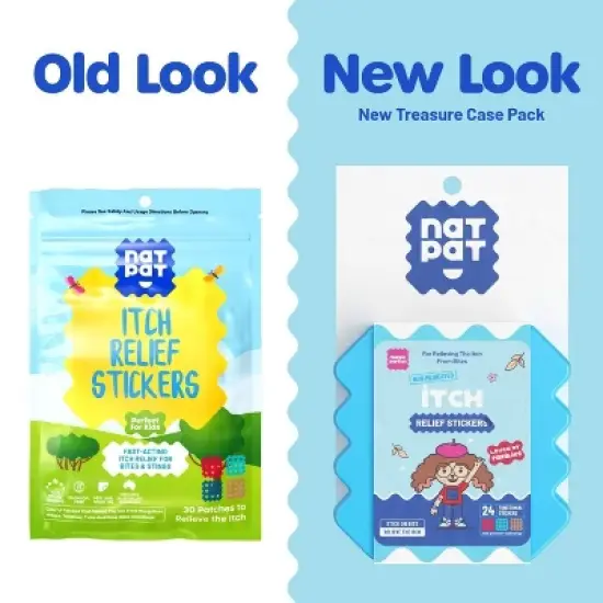 NATPAT 24ct&nbsp;"MagicPatch" Itch Relief Stickers Anti-Itch Treatment  for Mosquito Bite Relief Safe and Natural image {2}