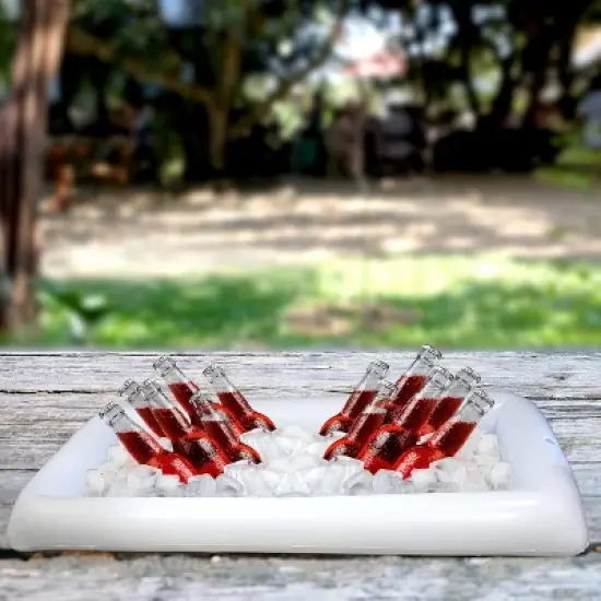 Inflatable Serving Bar Ice Buffet Food Tray, Large Drink Holder Cooler for Indoor/Outdoor BBQ, Picnic, Party Supplies by 4E's Novelty image {5}