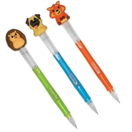 Totally Adorable 3D Mechanical Pencils (3 Pack) - Cute Designs, Refillable, 0.7mm #2 HB Lead image {2}