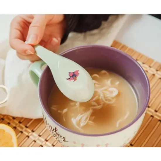 Silver Buffalo Disney The Little Mermaid Ariel Ceramic Soup Mug With Spoon | Holds 24 Ounces image {5}