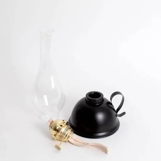 Lehman's Vintage Style Oil Lamp, Burns Kerosene or Lamp Oil, Round Font with Carrying Handle, Steel Burner, For Non-Electric Lighting or Emergencies image {2}