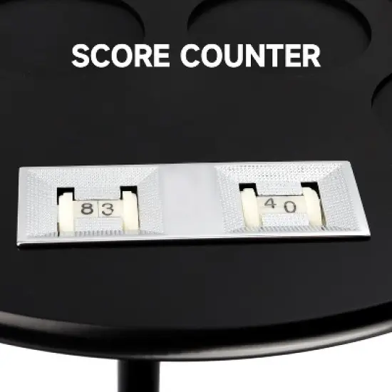 GSE Wooden Floor-Standing Billiard Pool Cue Rack with Score Counters &ndash; Holds 8 Cues and Full Pool Balls Set image {5}