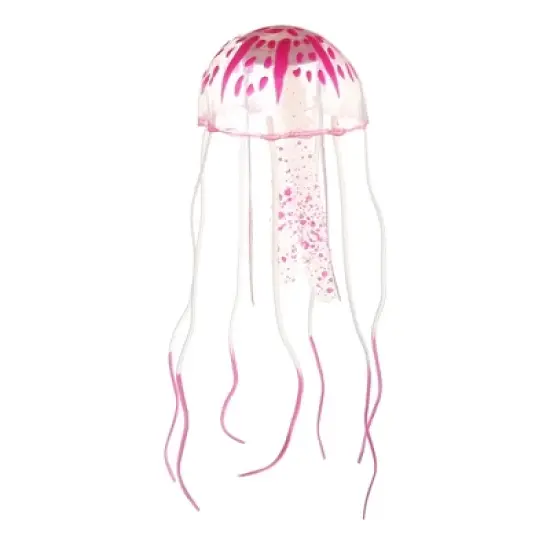 Unique Bargains w/ Suction Cup Aquarium Jellyfish Glow Decoration 2.3"x5.9" image {10}