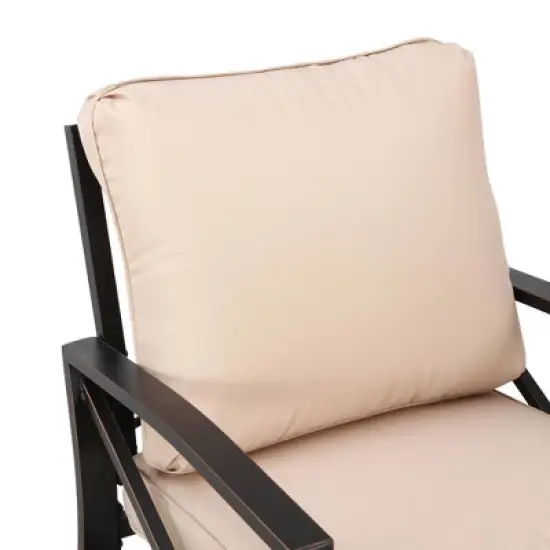 3pc Outdoor Metal Conversation Set with Cushions - Patio Festival
 image {5}