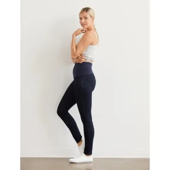 MAMA PRIMA Post Pregnancy V-Pocket Skinny Jeans | Motherhood Maternity image {3}