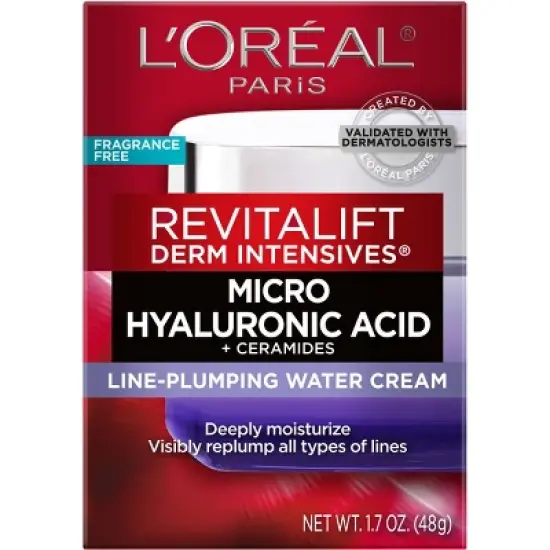 L'Oreal Paris Revitalift Hyaluronic Acid Plumping Cream - 1.7oz image {1}