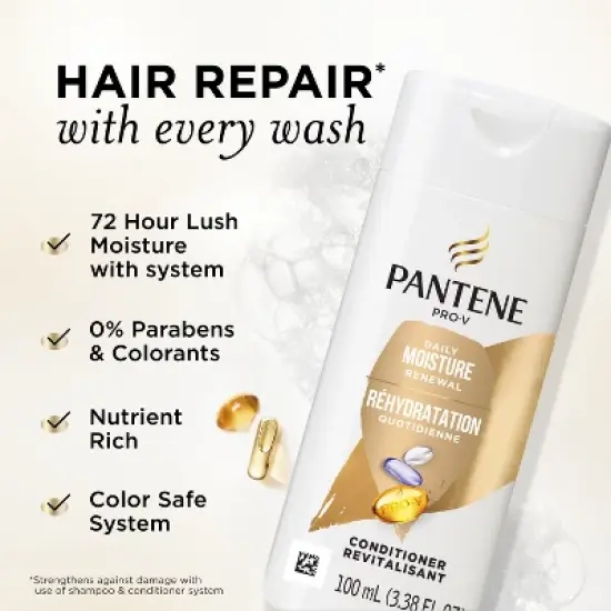 Pantene Pro-V Daily Moisture Renewal Conditioner - 3.38 fl oz image {2}