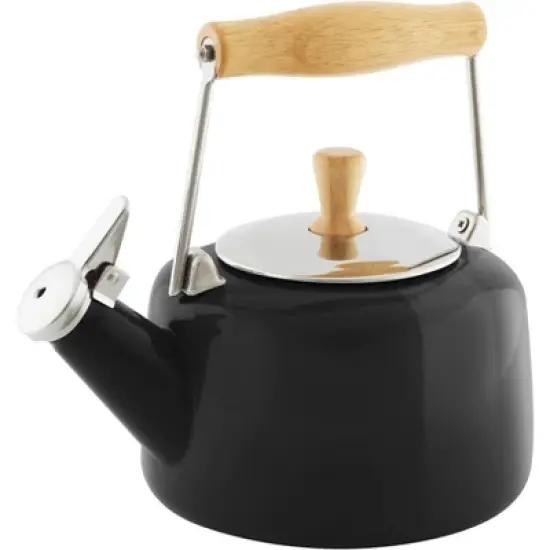 Chantal 1.4-Quart Enamel-on-Steel Sven Teakettle image {4}