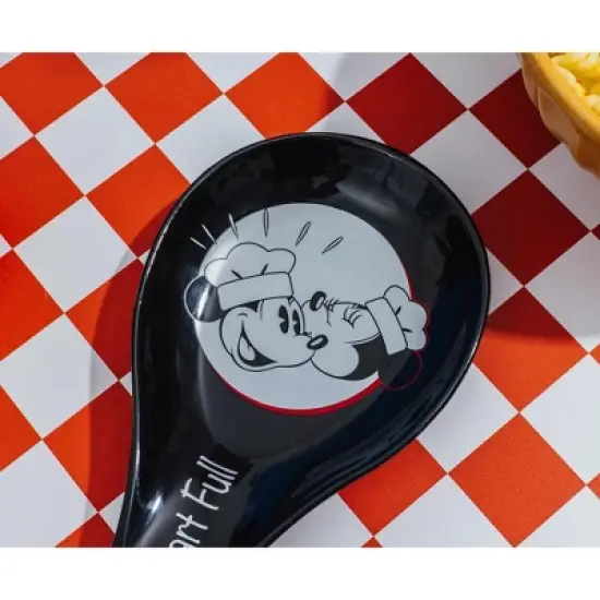 Silver Buffalo Disney Mickey and Minnie Mouse Ceramic Spoon Rest image {8}