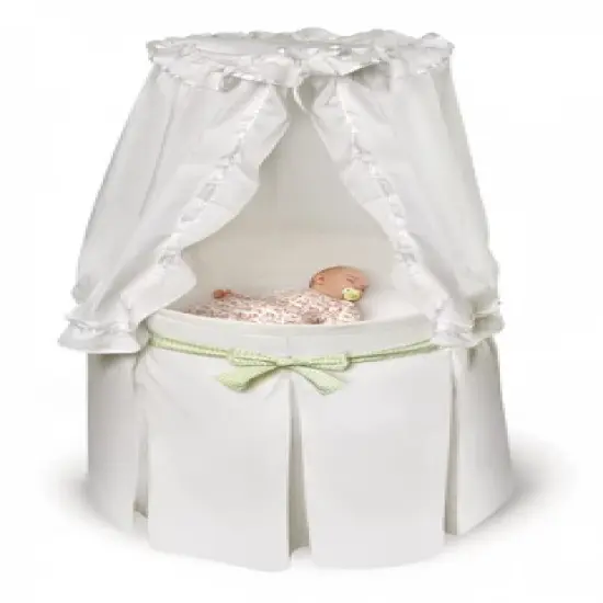 Badger Basket Empress Round Baby Bassinet with Canopy image {6}
