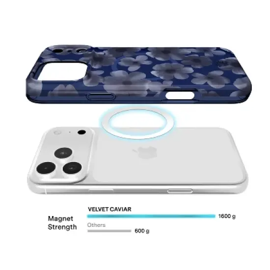 Velvet Caviar Apple iPhone 17 Pro Max MagSafe Phone Case - Midnight Blossom image {3}